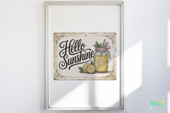 Retro Summer Quotes Labels Clipart Product Image 5