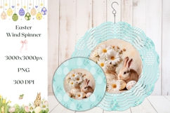 Easter Bunny Wind Spinner, Chamomile Wind Spinner Print Product Image 1