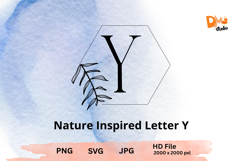 Nature Inspired Letter - Monogram Botanical Alphabet Product Image 1