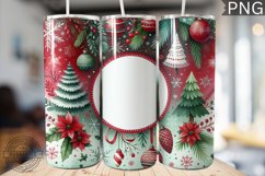 Christmas Watercolor Tumbler Wrap - Christmas PNG Design Product Image 1
