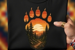 Bigfoot Footprint Clipart Bundle, Sasquatch PNG, Forest Product Image 2