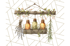Cozy Cabin Critters Clipart PNG, Fall Animal Png Product Image 5