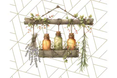 Cozy Cabin Critters Clipart PNG, Fall Animal Png Product Image 5