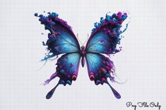 Smoke Butterflies Clipart PNG Product Image 1