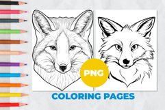 Fox Coloring Pages | Coloring book Product Image 1