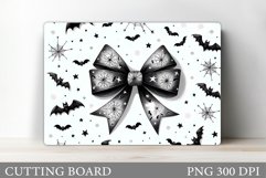 Halloween Bow Cutting Board. Halloween Cutting Board Design Product Image 1