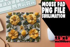 Blooming Bliss: 3D Sublimation Mouse Pad Product Image 1