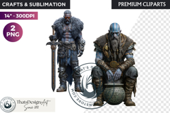 Viking Mythology Giants Clipart, Norse Jotuns gods Product Image 1