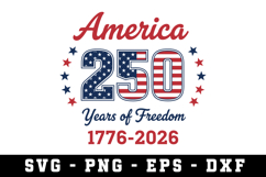 America 250 Years Svg Design |America 250 Years Svg cut fils Product Image 1