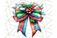 Bright Shiny Christmas Bows PNG Clipart, Winter Holiday Png Product Image 5