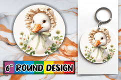 Enchanted Car Coaster Circle PNG, Goose Product Image 1