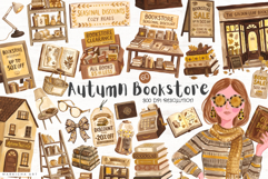 Autumn Bookstore Clipart Product Image 1
