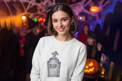 Knitted RIP Tombstone Halloween Graveyard PNG Product Image 2