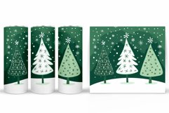 Christmas Tree Tumbler Sublimation. Christmas Tumbler Design Product Image 2