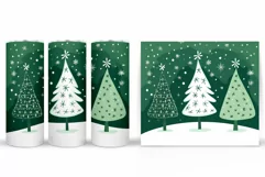 Christmas Tree Tumbler Sublimation. Christmas Tumbler Design Product Image 2