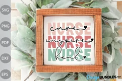Nurse - Care - Inspire - Heal SVG / Nurse Life SVG Design Product Image 3