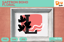 Saffron Boho Floral Monogram Product Image 1