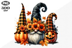 Halloween Gnomes Sublimation - Clipart PNG Design Product Image 1
