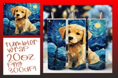 Dog Tumbler Wrap - Colorful Abstract 20oz Design Product Image 1