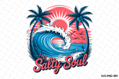 Salty Soul SVG | Summer Svg | Svg Cut Files Product Image 1