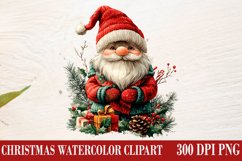 Christmas Gnome Clipart, Winter Clipart Product Image 1