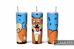 Dogs Tumbler Sublimation | 20 oz | Taper | Straight Product Image 7