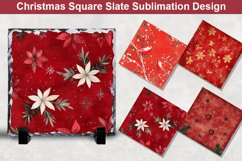 Christmas Square Sublimation Slate Designs Product Image 1