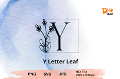Letter Leaf Monogram Product Image 1