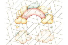 Pastel Plushie Rainbow Clipart PNG, Nursery Baby Animals Png Product Image 5