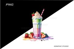 Milkshake Clipart, Food Clipart Product Image 1