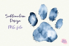 3 Dog Paw Sublimation Design PNG Product Image 4