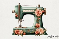 Retro Sewing Sublimation Clipart PNG Product Image 1