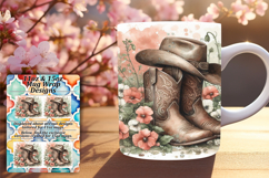 Trendy 11oz Mug Wrap Png Design , Western Product Image 1
