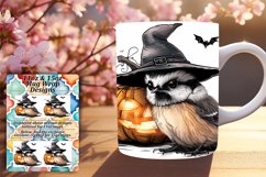 Pumpkin Animal Mug 11oz/15oz Wrap Sublimation PNG Product Image 1