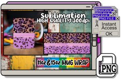 Shimmering Glitter &amp; Blossom Beauty Mug Wraps 15oz 11oz Product Image 1