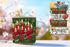 Inspiring 15oz Mug Wrap Png Template , 3D Xmas Product Image 1