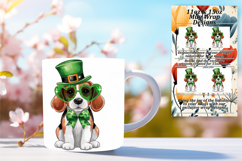 Festive 11oz Mug Wrap Png Artwork , St Patrick Product Image 1