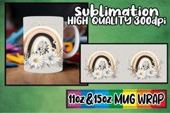 Whimsical evenings 11oz 15oz sublimation wrap, Flower Product Image 1