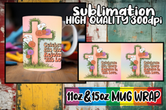 Delightful sips 11oz 15oz mug wrap, Cross Product Image 1