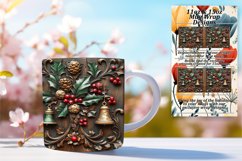 Playful 15oz Mug Wrap Png Artwork , Christmas Product Image 1
