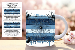 Joyful 15oz Mug Wrap Png Template , Halloween Product Image 1