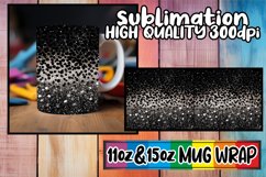 Glitter Blossom: Glitter Leopard Mug Wrap Product Image 1