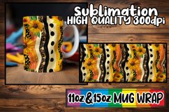 3D Leopard Flower Pattern Mug Wrap Sublimation Product Image 1