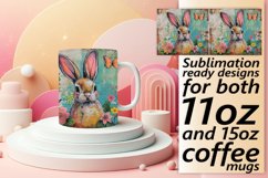 Whimsical Easter Bunny Sublimation: Spring Delight Product Image 1