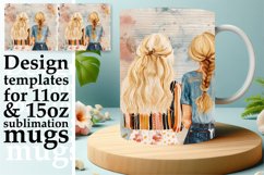Enchanting Springtime Girlfriends Mug Wrap: 11oz 15oz Product Image 1