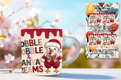 Fresh 15oz Mug Wrap Png Template , Holiday Product Image 1
