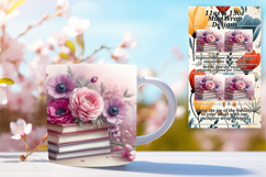 Radiant 15oz Mug Wrap Png Template , Books Product Image 1