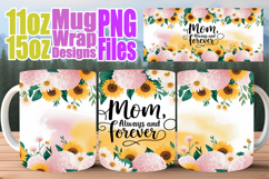Radiant whispers 11oz 15oz sublimation wrap, Mother&#039;s Day Product Image 1