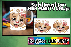 Heartfelt vibes 11oz 15oz sublimation wrap, Cute Christmas Product Image 1