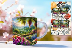 Gorgeous 11oz Mug Wrap Png Artwork , Flower Product Image 1